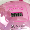 Kép 4/6 - SUN x5 Plus UV/LED műkörmös lámpa 80 W 36 LED pink SHINY