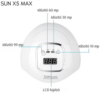Kép 5/6 - SUN X5 Max UV/LED műkörmös lámpa mini csiszológéppel - fehér