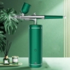 Kép 2/7 - AirBrush Kozmetikai vezeték nélküli hordozható kézi festékszóró pisztoly 0,3 mm-es nano fúvókával - Zöld