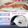 Kép 4/7 - Sun X6 Max UV LED Műkörmös lámpa - 45 LED - 220 W