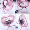 Kép 4/4 - Mini elektromos asztali ventilátor - rózsaszín - 15 cm