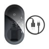 Kép 1/9 - Baseus Simple Pro 2in1 Qi vezeték nélküli töltő telefonhoz és AirPods fejhallgatóhoz 15W átlátszó kialakítás (WXJK-CB02)