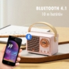 Kép 4/7 - ClassicRetro vezeték nélküli Bluetooth hangszóró - rózsaszín