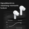Kép 5/5 - LENOVO ThinkPlus LivePods TWS Vezeték nélküli fülhallgató töltőtokkal - Bluetooth 5.0 - LP1S - Fehér