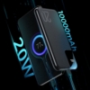 Kép 2/7 - Joyroom Starchi Power Bank 10000mAh 20W Power Delivery Gyors Töltő 2x USB / 1x USB Type C fekete - JR-QP190