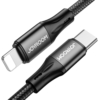 Kép 1/6 - Joyroom USB-C és Lightning gyorstöltő kábel - 2.4 A - 2 m - S-2024N1-PD