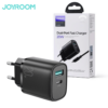 Kép 4/5 - JOYROOM L-QP2011 USB/USB-C QC 3.0 + PD 20W, Hálózati adapter + Usb C-Lightning kábel - Fekete