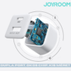 Kép 3/7 - Joyroom Hálózati Gyorstöltő L-QP303, 1xUSB-1xUSB-C, 30W - Fehér