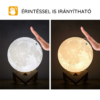 Kép 6/6 - 3D Színváltó Hold lámpa távirányítóval