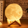Kép 2/6 - 3D Színváltó Hold lámpa távirányítóval