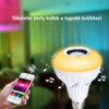 Kép 3/6 - Zenélő színváltó Bluetoothos LED lámpa izzó