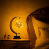 Kép 6/7 - Lightball fonott asztali hold dekorlámpa 