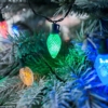 Kép 6/7 - Napelemes Karácsonyi Színes Toboz Fényfüzér - 50 LED