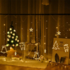 Kép 6/7 - Karácsonyi figurás LED fényfüzér - szarvas, harang, fenyőfa és csillag 4 m