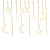 Kép 1/6 - Karácsonyi figurás LED fényfüzér - hold és csillag 4 m