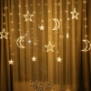Kép 3/6 - Karácsonyi figurás LED fényfüzér - hold és csillag 4 m