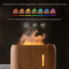 Kép 5/9 - Flame láng hatású diffúzor és aroma párologtató fa borítással, díszcsíkkal