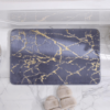 Kép 9/9 - Márvány mintás, aranyozott fürdőszobaszőnyeg - 39x59 cm - Szürke