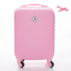 Kép 1/7 - LEONARDO DA VINCI Kabinbőrönd, XS méret, kivehető kerékkel - Rózsaszín