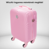Kép 3/7 - LEONARDO DA VINCI Kabinbőrönd, XS méret, kivehető kerékkel - Rózsaszín