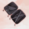 Kép 5/7 - LEONARDO DA VINCI Kabinbőrönd, XS méret, kivehető kerékkel - Rózsaszín