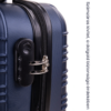 Kép 5/7 - LEONARDO DA VINCI Kabinbőrönd, XS méret, egyenes csíkozás - Sötétkék