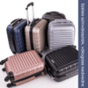 Kép 7/7 - LEONARDO DA VINCI Kabinbőrönd, XS méret, egyenes csíkozás - Sötétkék
