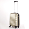 Kép 2/7 - LEONARDO DA VINCI Bőrönd, S méret, kivehető kerékkel - Pezsgő szín