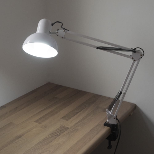 Lidan asztali lámpa / asztallaphoz rögzíthető – fehér