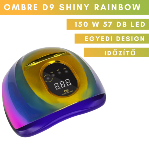 Ombre D9 Shiny UV/LED műkörmös lámpa - Rainbow