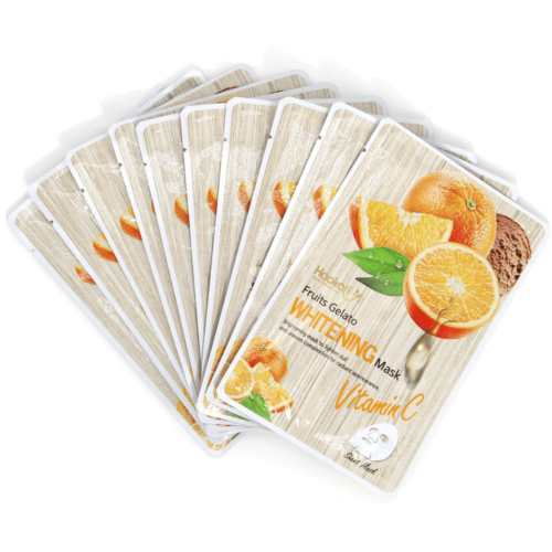 Gyümölcsös Hidratáló Arcmaszk - 5 db - narancs