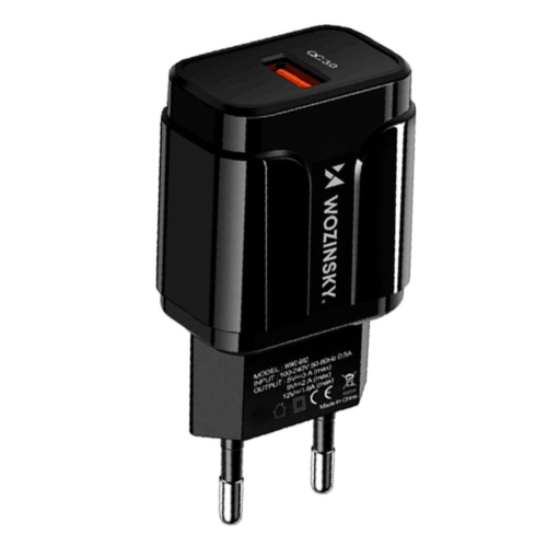 Wozinsky USB Gyorstöltő (WWC-B02) - fekete