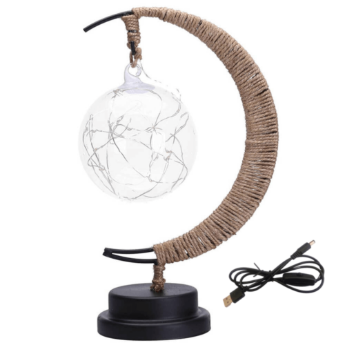Lightball fonott asztali hold dekorlámpa 
