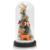 Karácsonyi világító fenyőfa hógömb, rénszarvassal