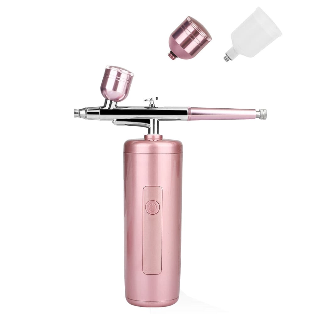 AirBrush Kozmetikai vezeték nélküli hordozható kézi festékszóró pisztoly 0.3 mm-es nano fúvókával - Rózsaszín